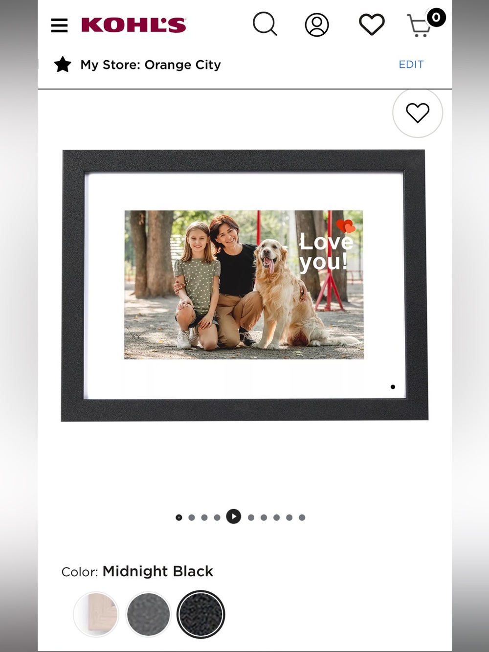 PhotoShare Digital Gallery Frame WiFi Photo Frame